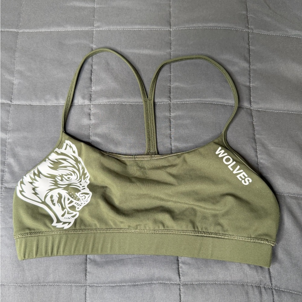 Darc Sport Wolves Olive Sports Bra